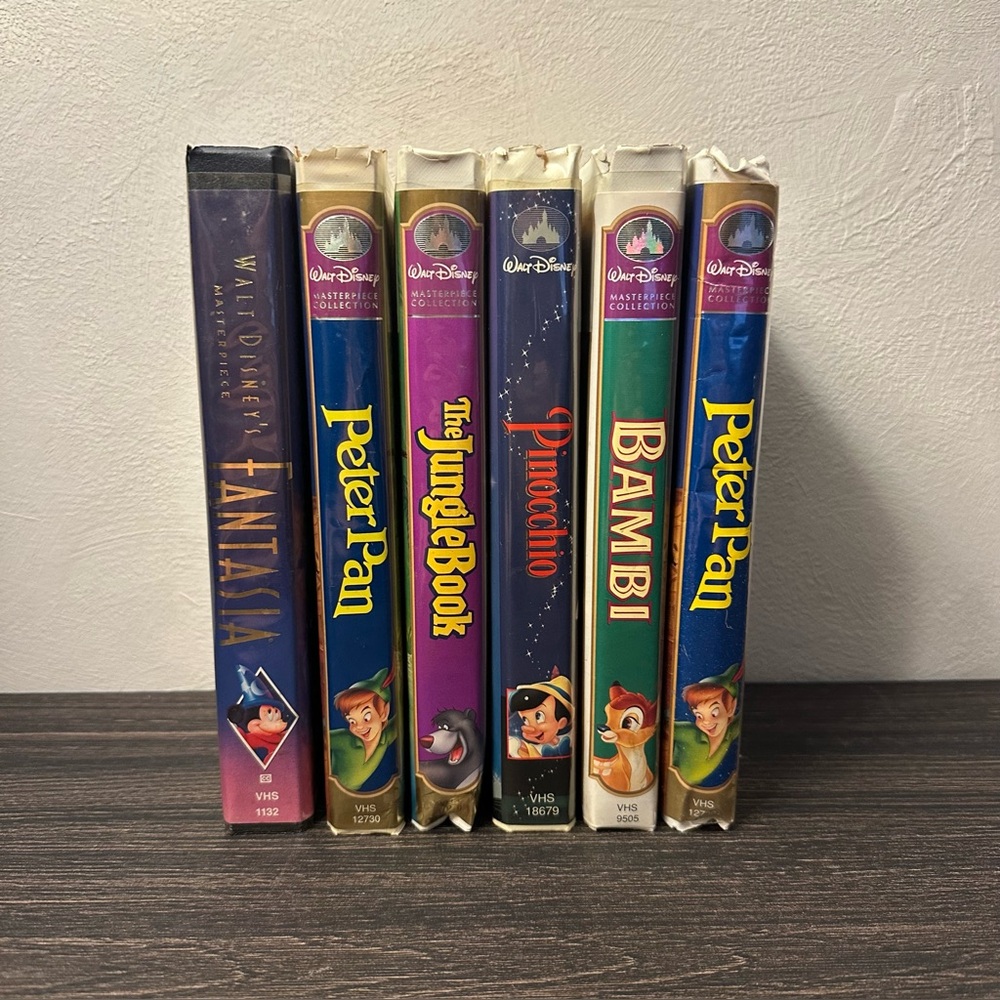 6 Anniversary Collection Masterpiece Disney VHS Tapes
